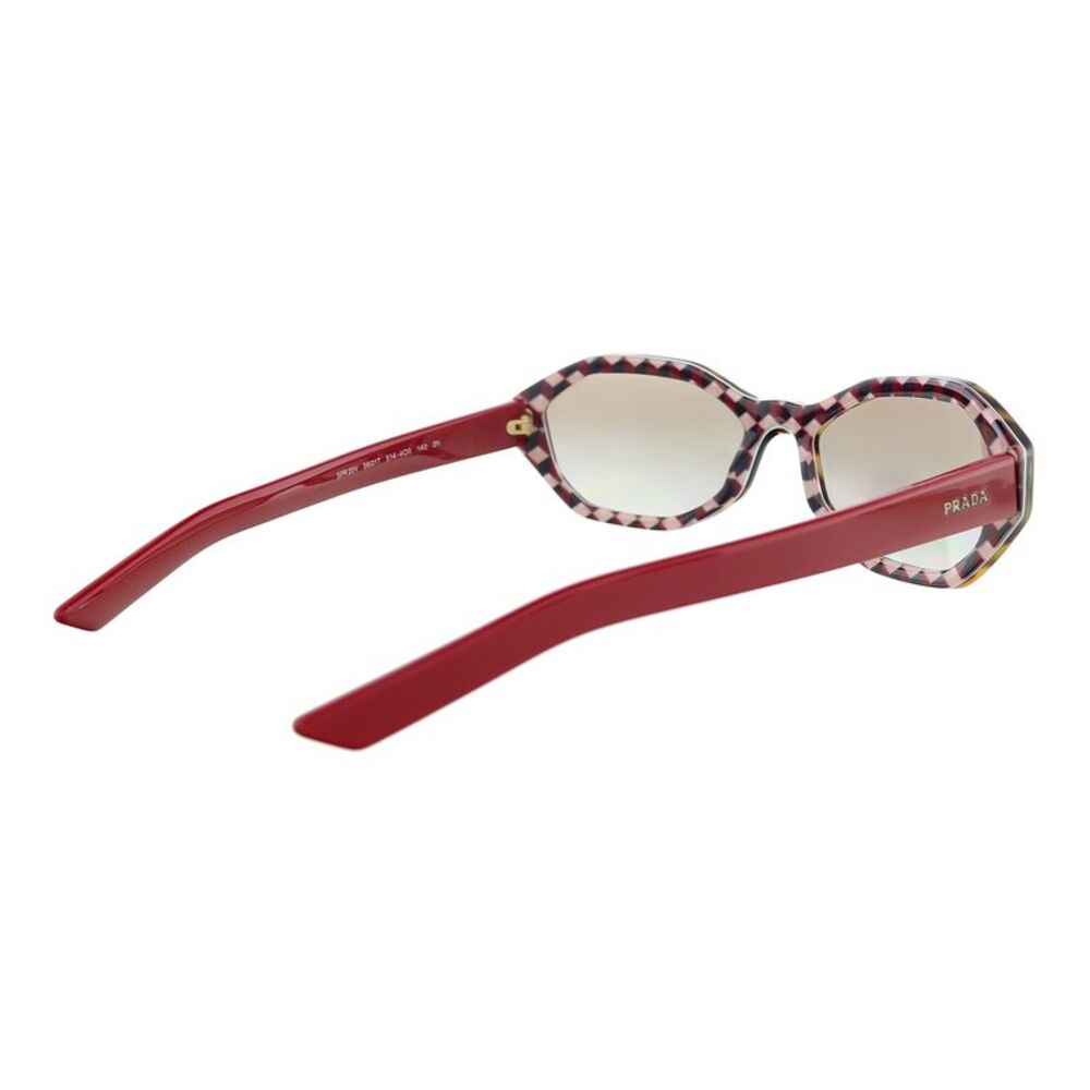 Prada 0PR 20VS 5144O0 Tortoise/Red Oval Sunglasses - Picture 5 of 5